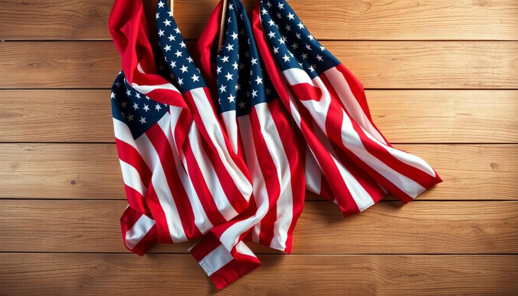 American flag decor
