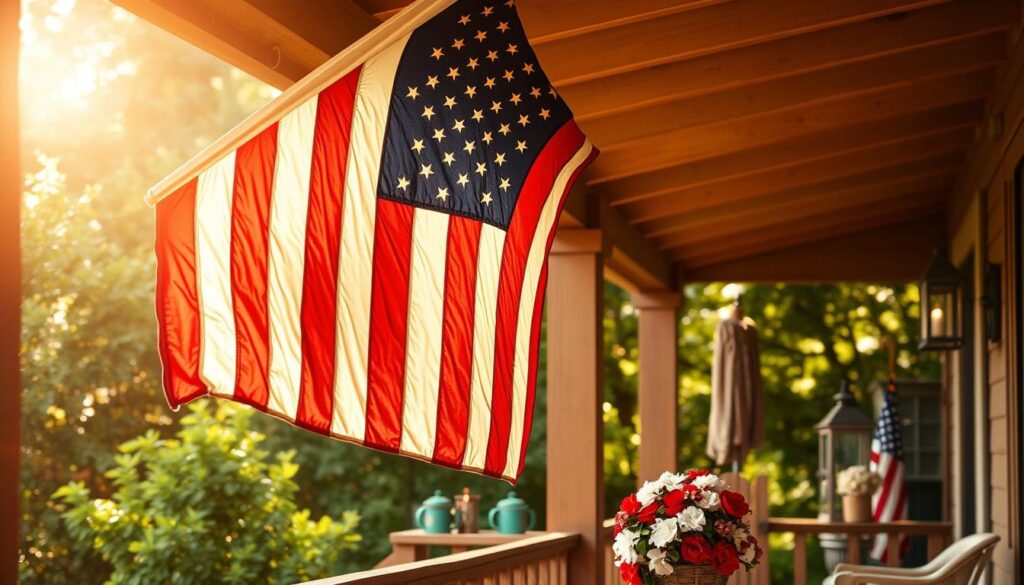 American flag porch decor American flag porch decor
