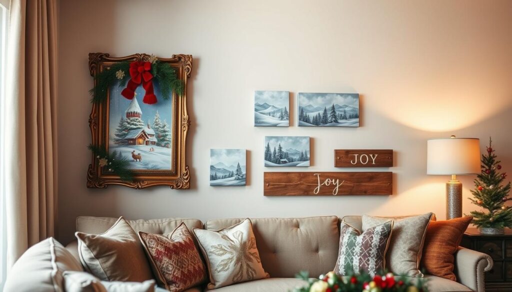 Christmas wall art ideas