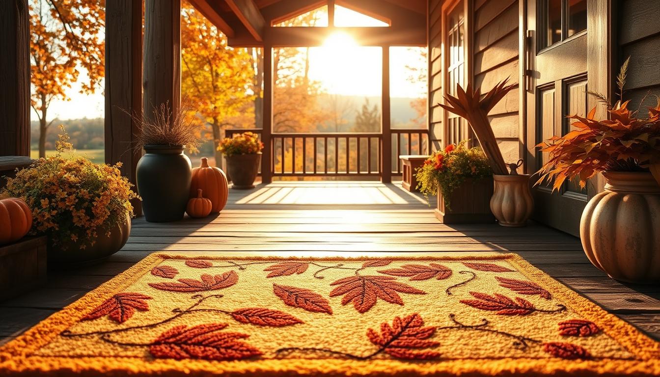 Fall front porch doormat ideas