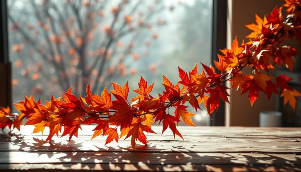 Fall leaf garland DIY project