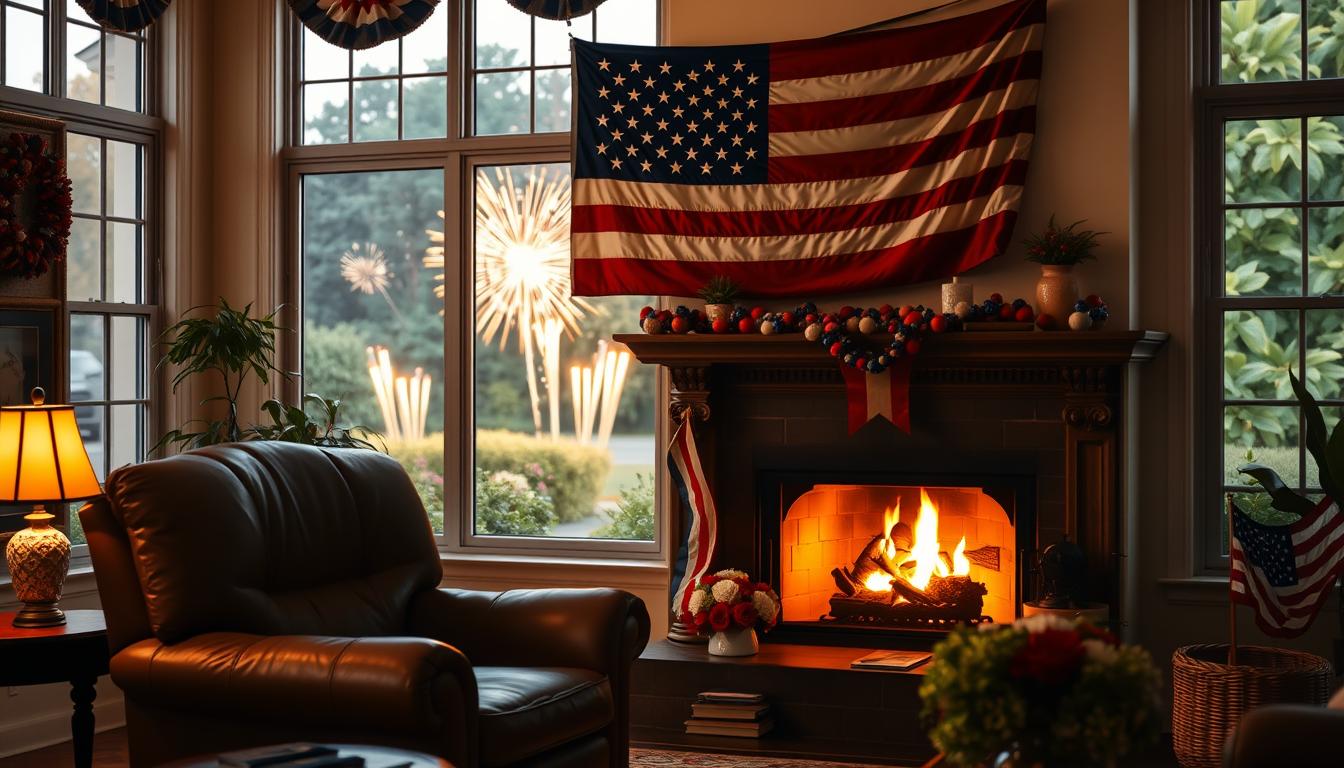 Fourth of July patriotic decor