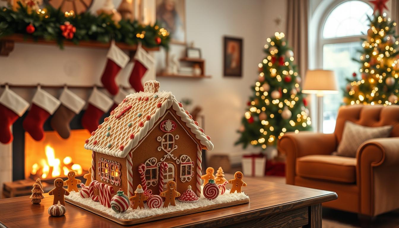 Gingerbread house-themed home decor