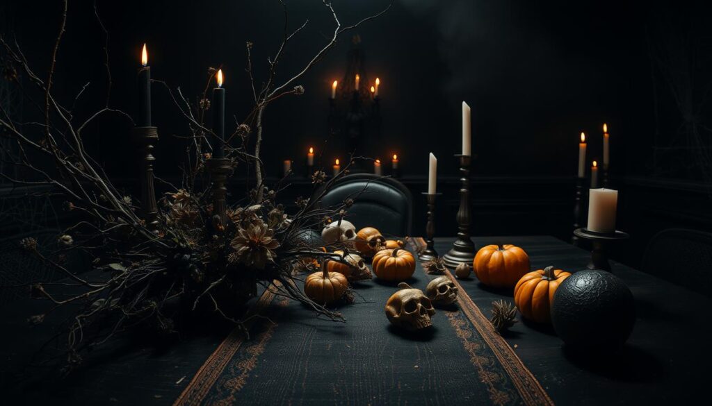 Halloween table arrangement ideas Halloween table arrangement ideas