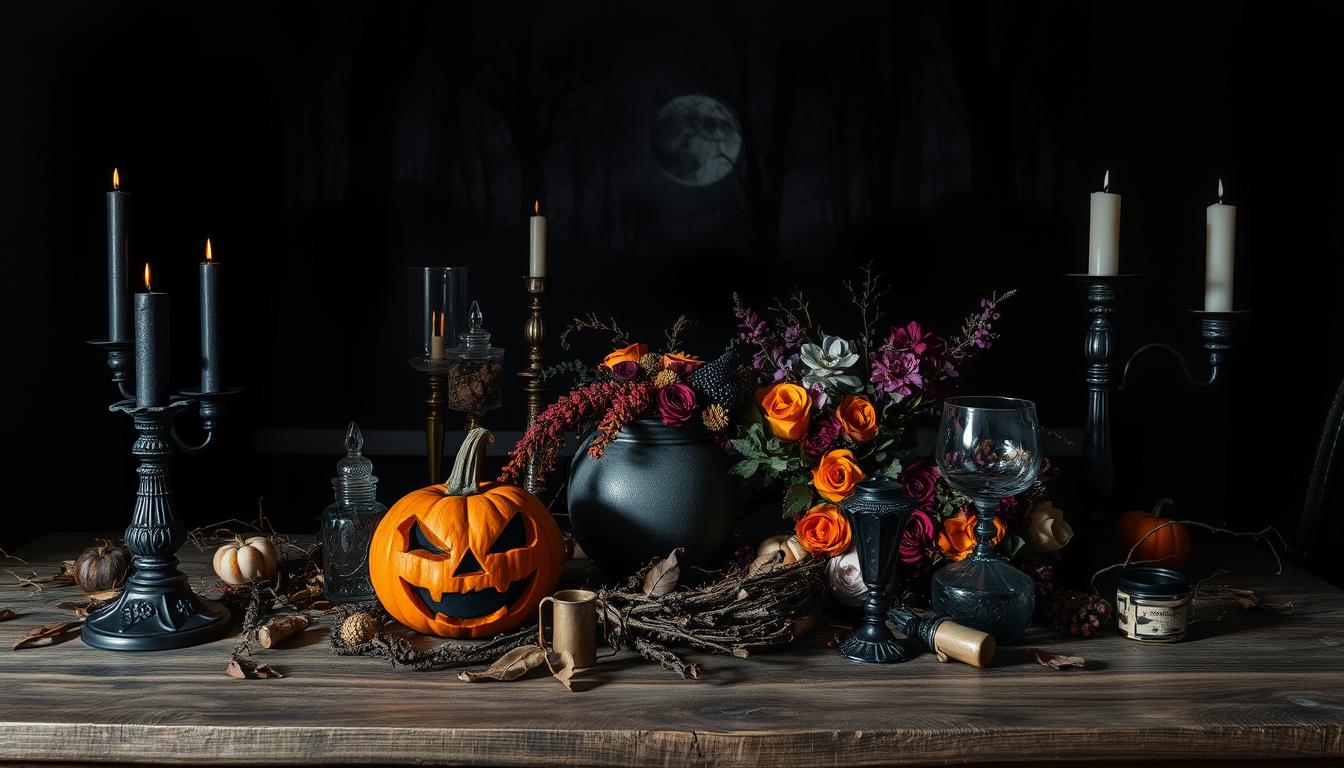 Halloween tablescape styling