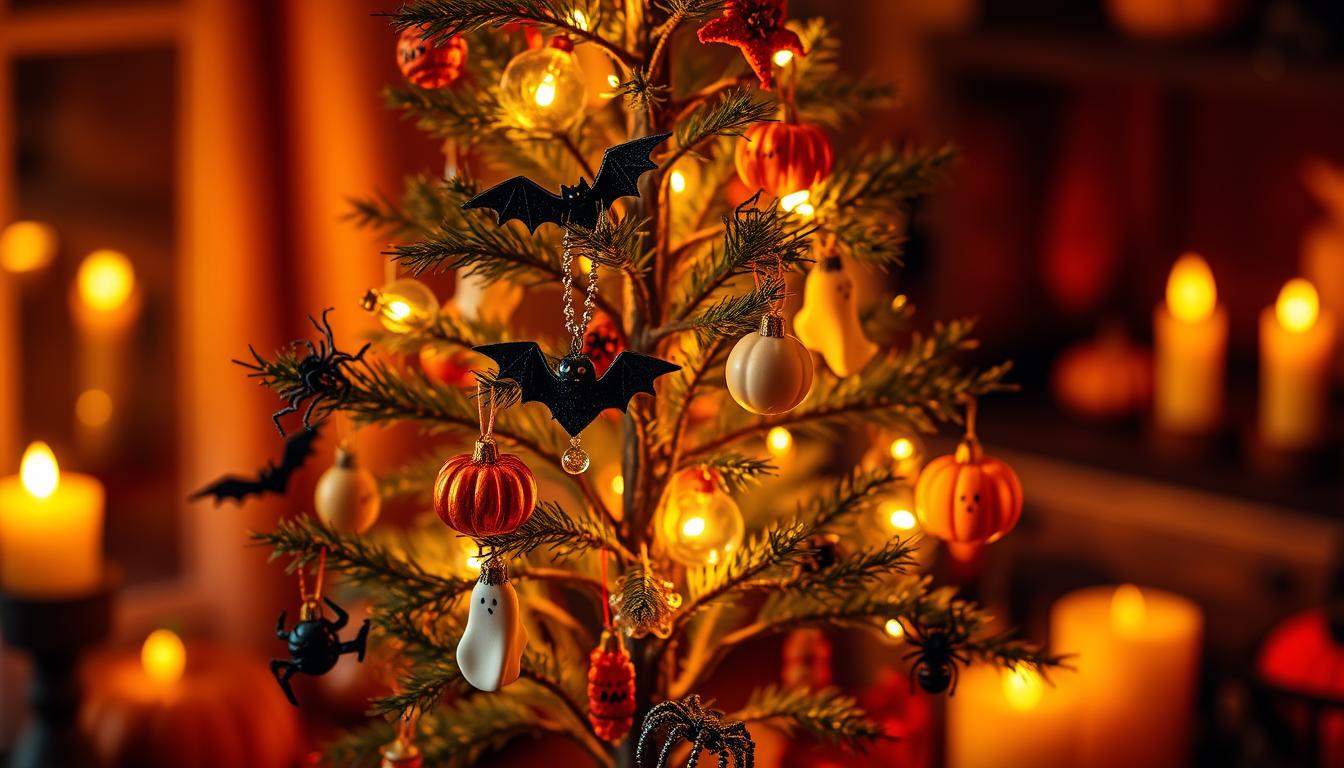 Mini Halloween tree decorations