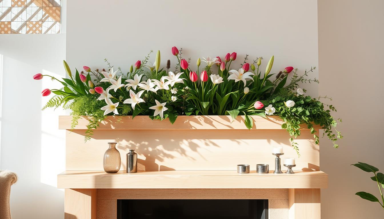 Modern spring mantel ideas