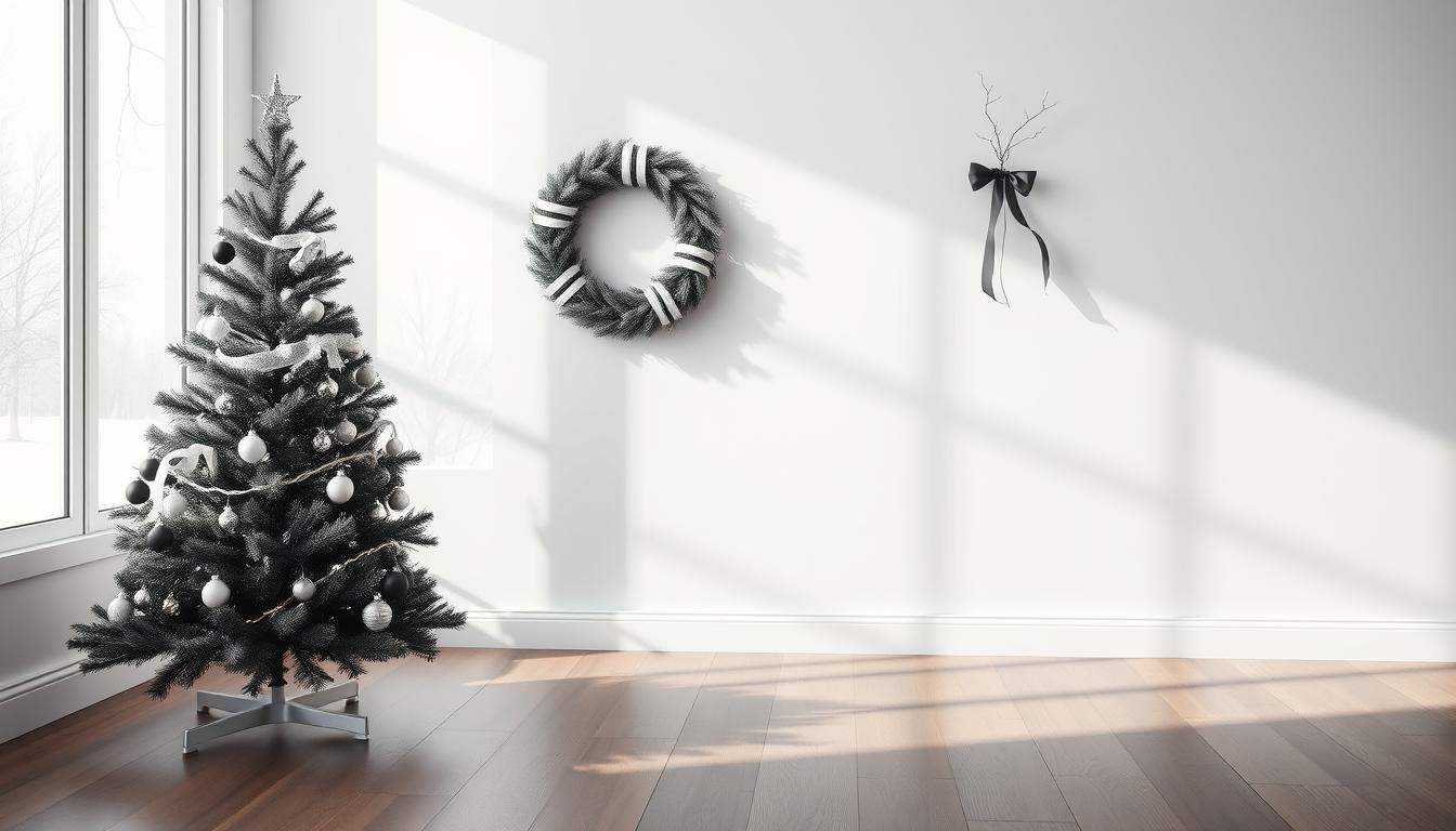 Monochrome holiday color schemes