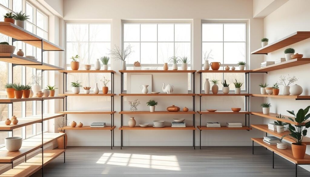 Spring open shelving ideas