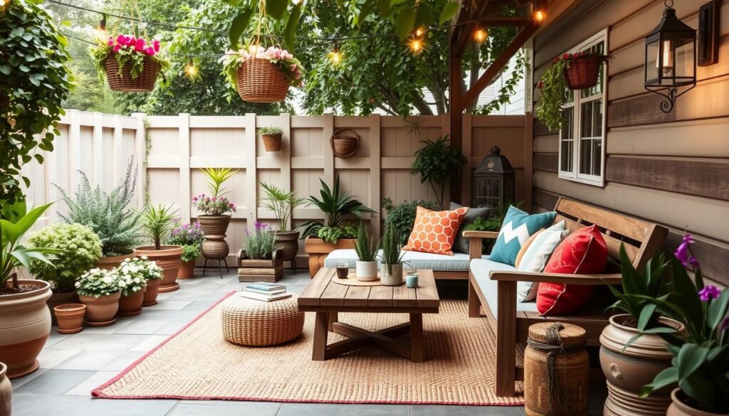 Summer backyard decor on a budget
