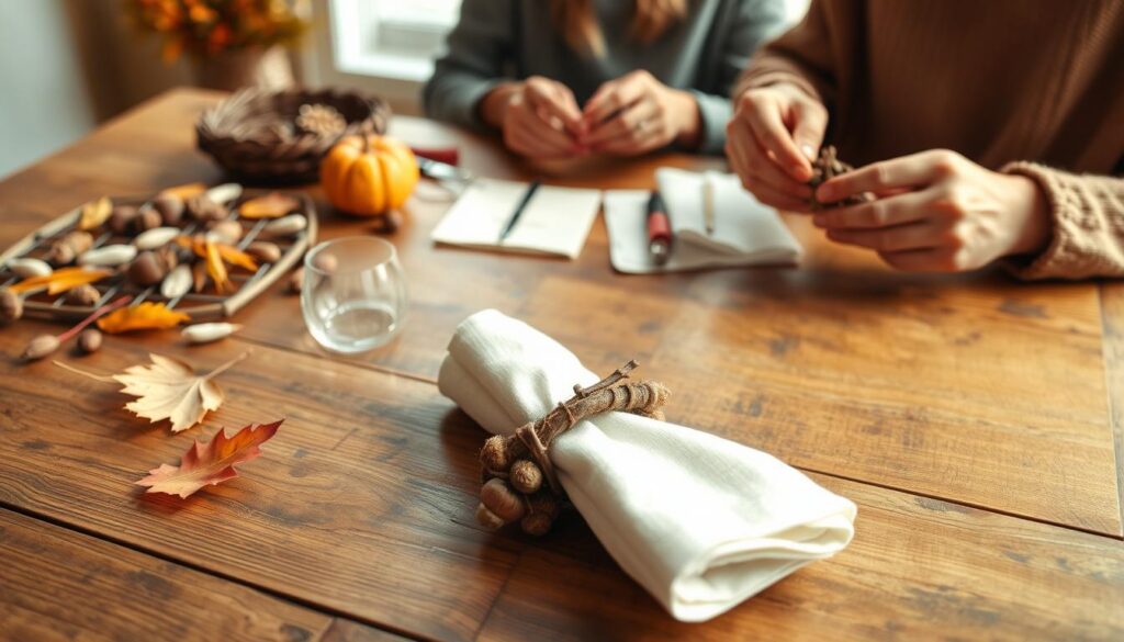 Thanksgiving napkin ring DIY