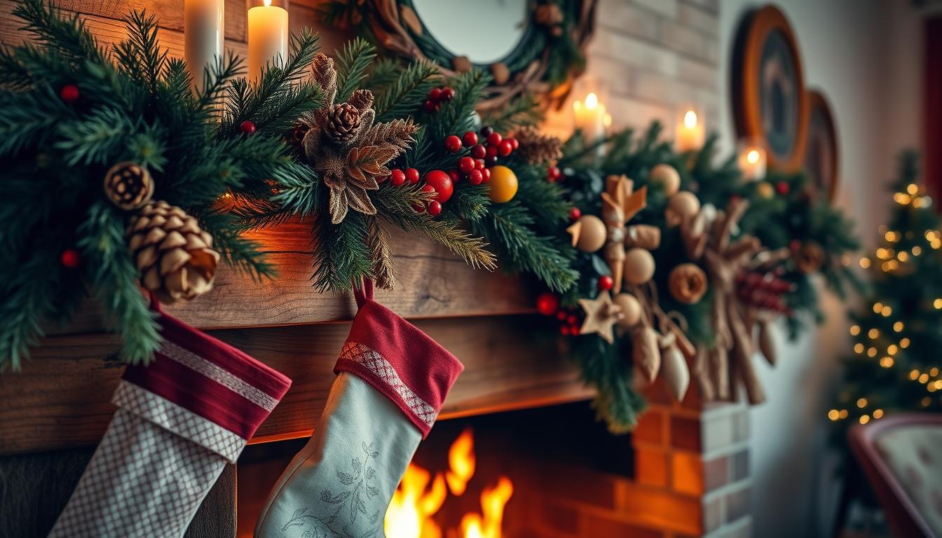 Winter mantel decorating ideas
