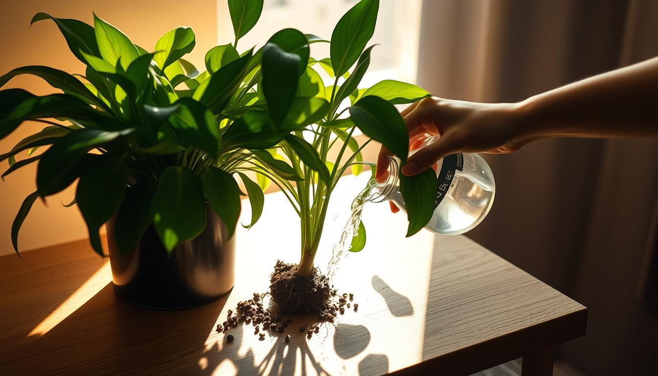 ZZ plant watering schedule low light
