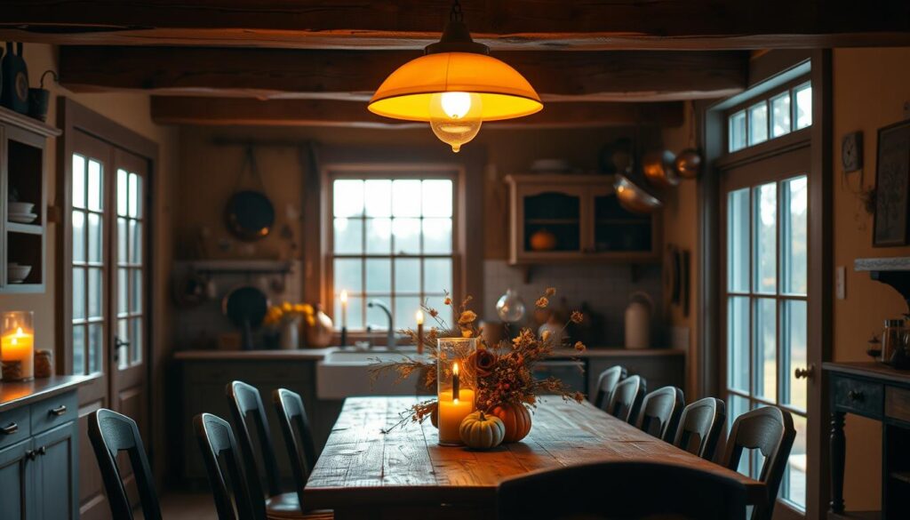 cozy kitchen lighting