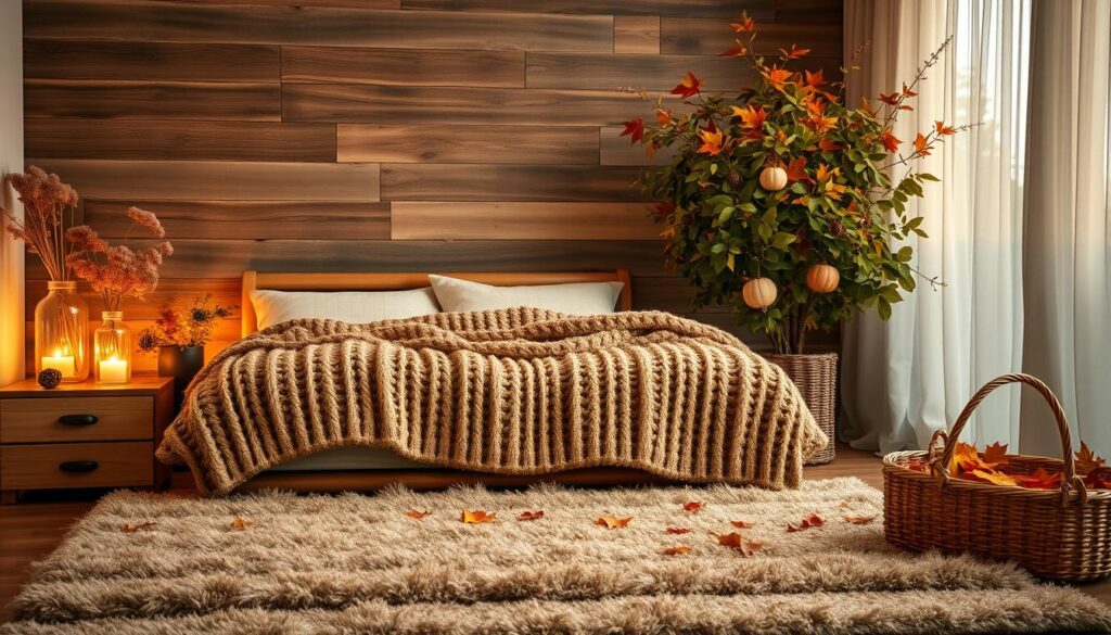 fall-inspired bedroom accessories