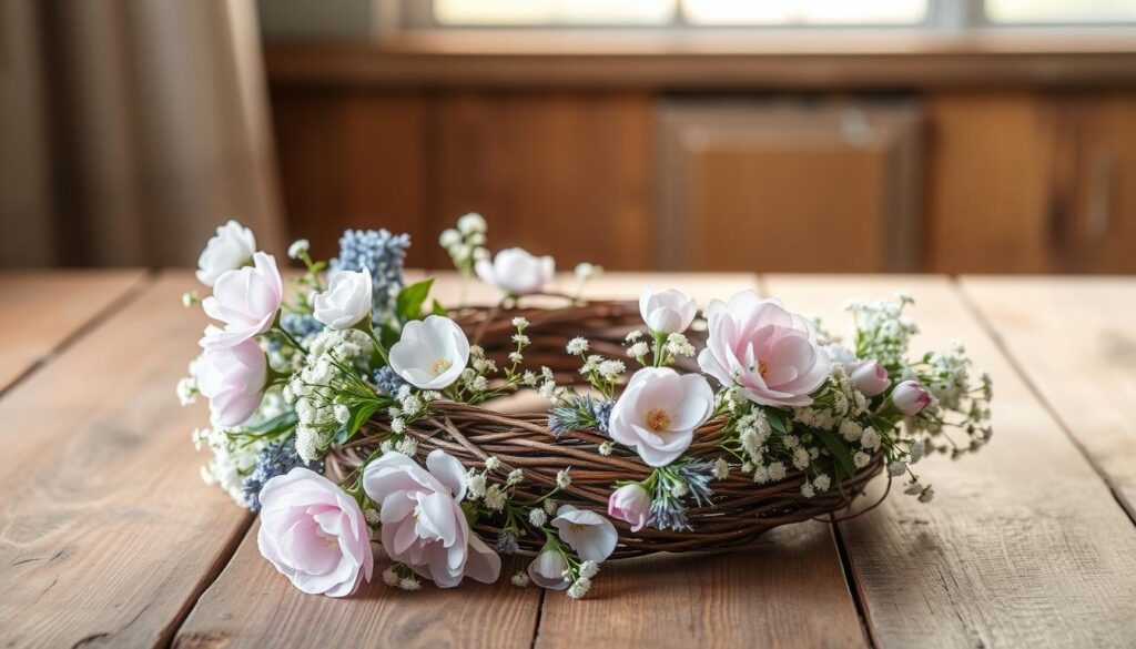 how to make a spring wreath