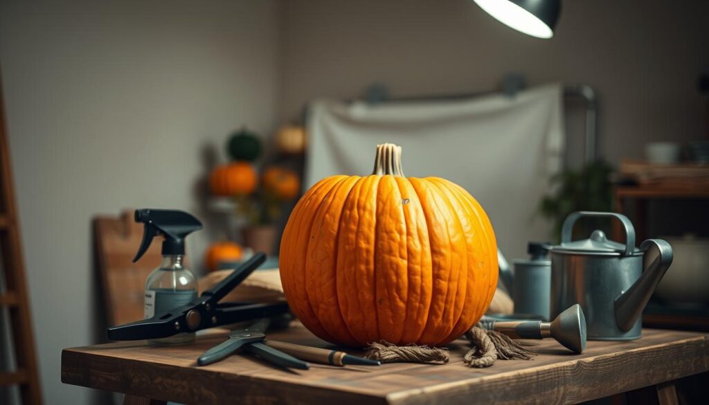indoor pumpkin care