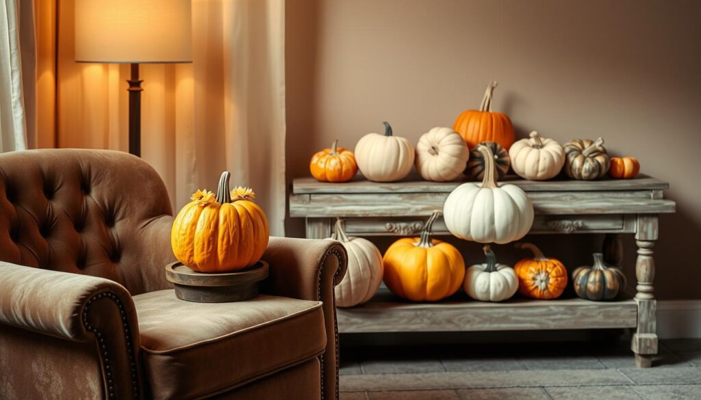 indoor pumpkin styling