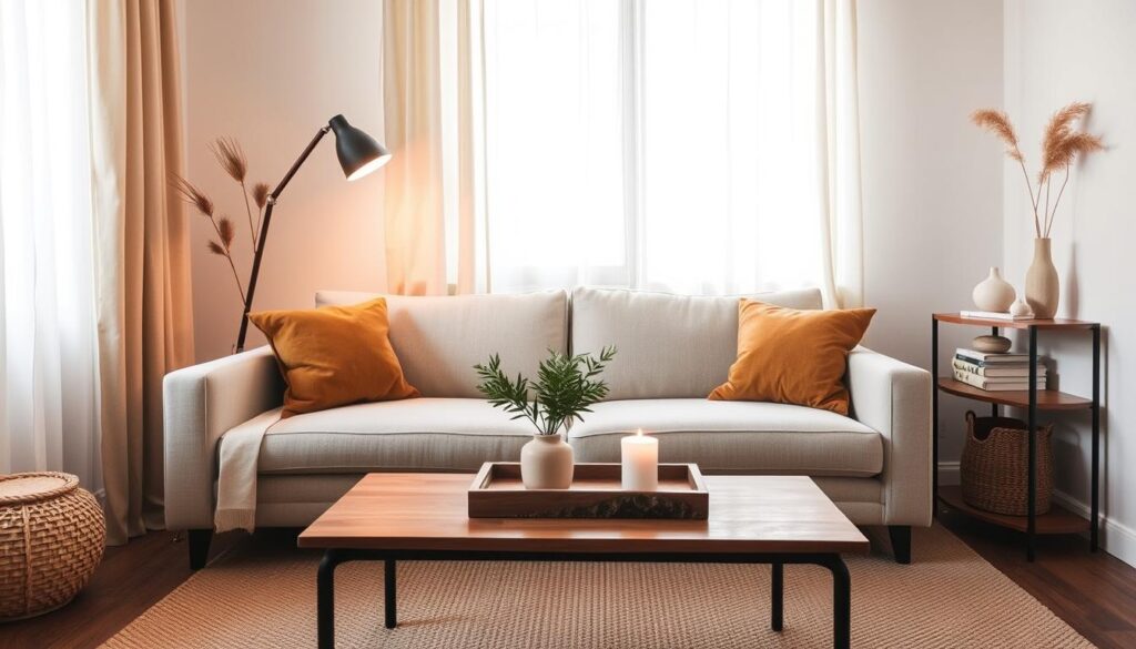 maximizing small spaces stylish minimalist fall accents
