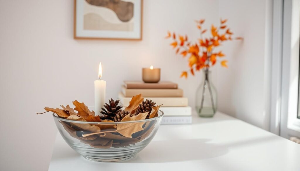 minimalist fall decor for small spaces
