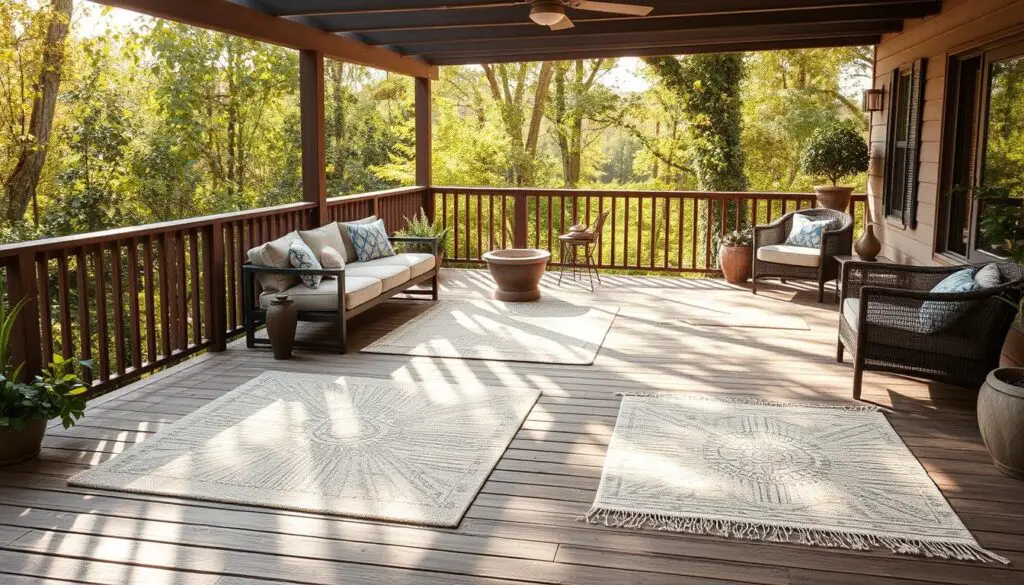 outdoor rugs for defining spaces