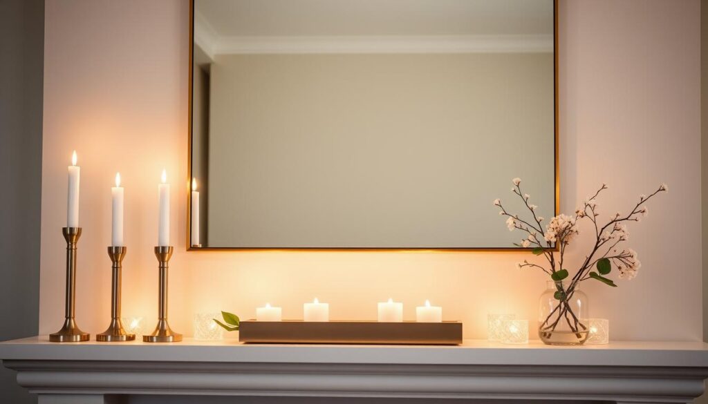 stylish mantel decor