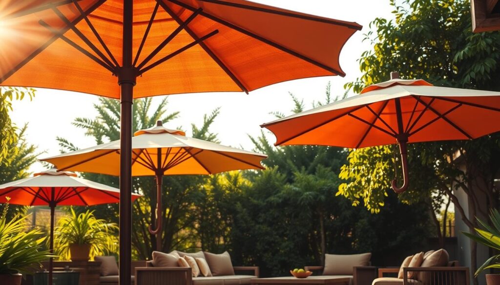 trendy patio umbrellas